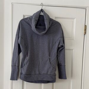 Lululemon Gray Cowl-Neck Sweatshirt size small.